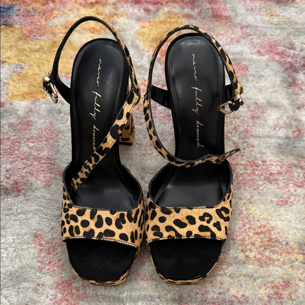 Never Fully Dressed Leopard Print Heels